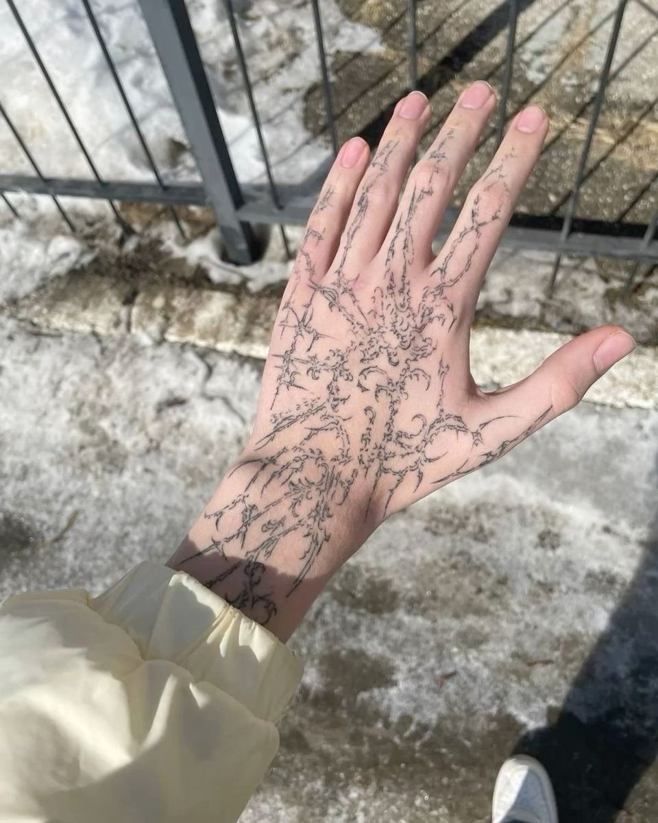 Hand tattoo reference 1