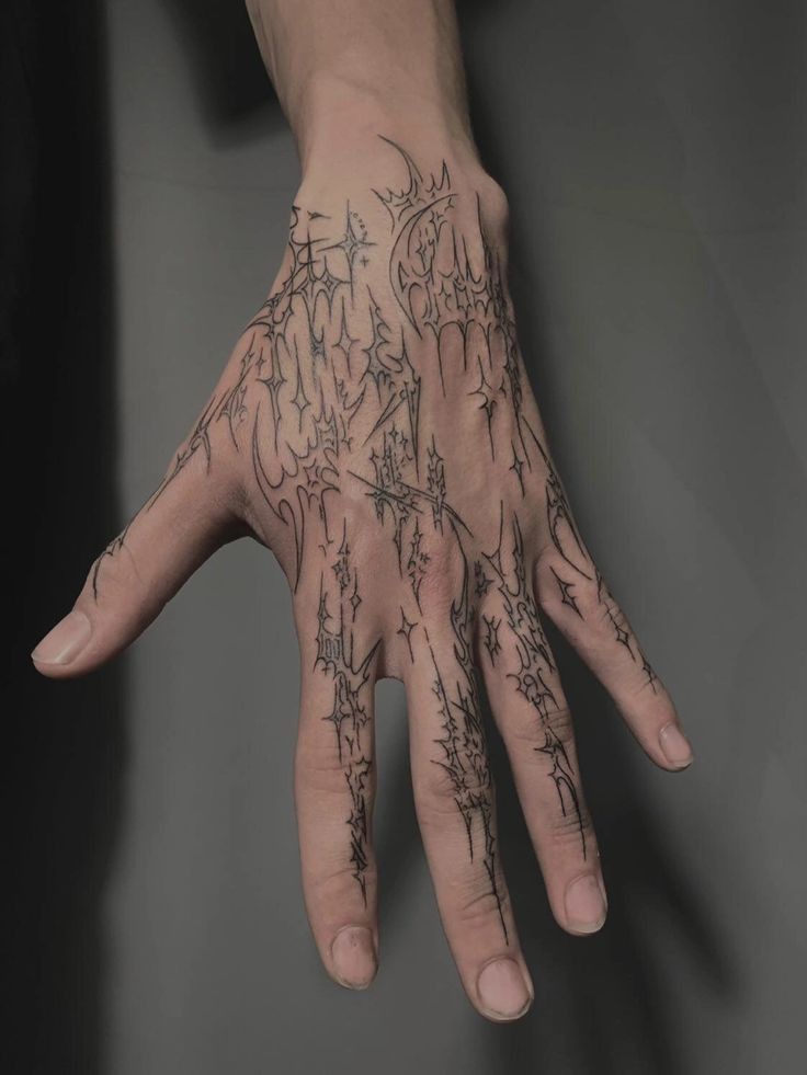 Hand tattoo reference 3
