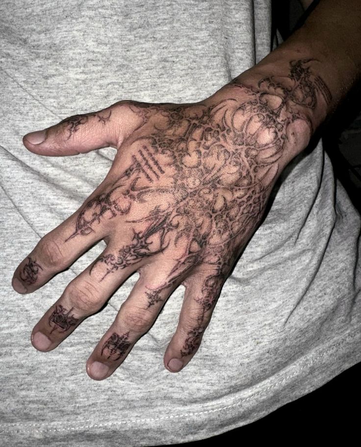 Hand tattoo reference 4