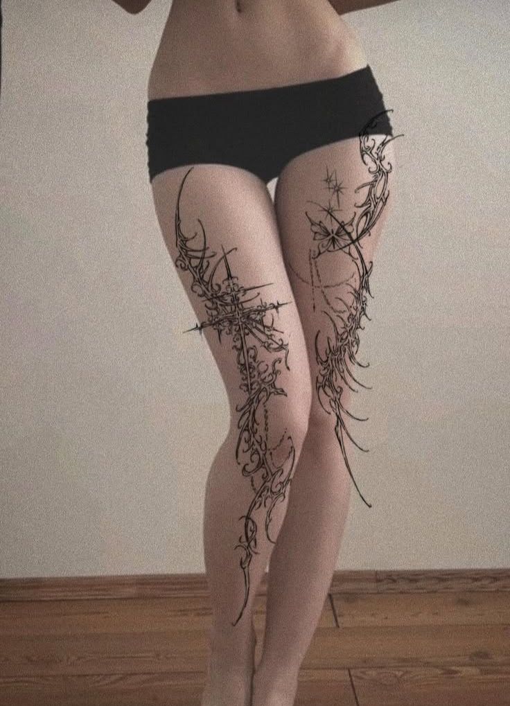 Leg tattoo reference 2