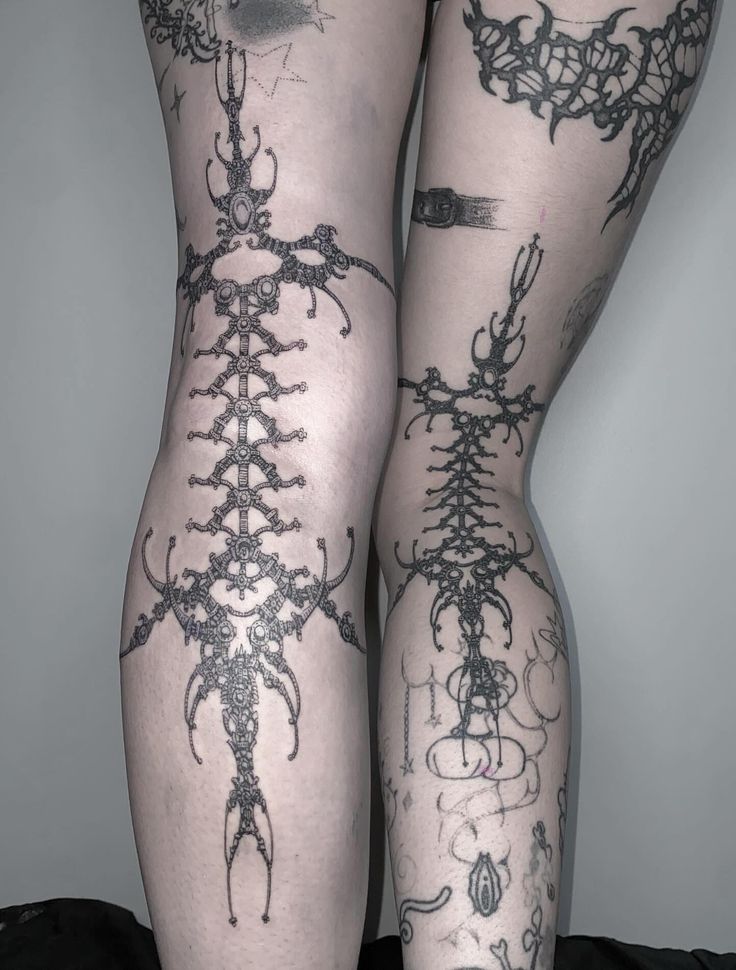 Leg tattoo reference 4