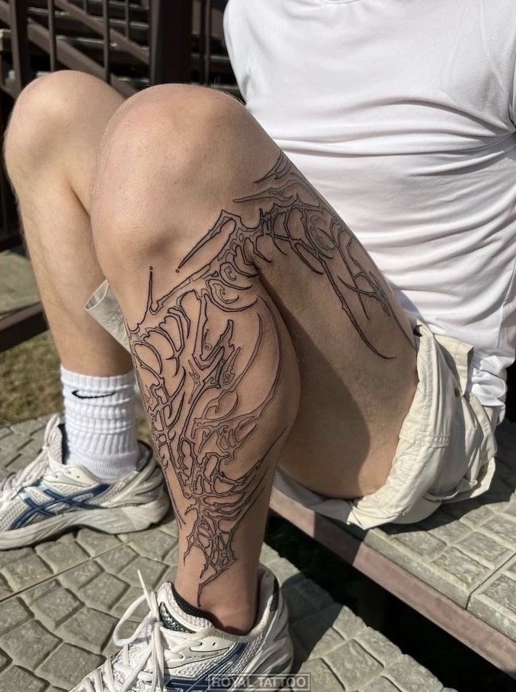 Leg tattoo reference 5