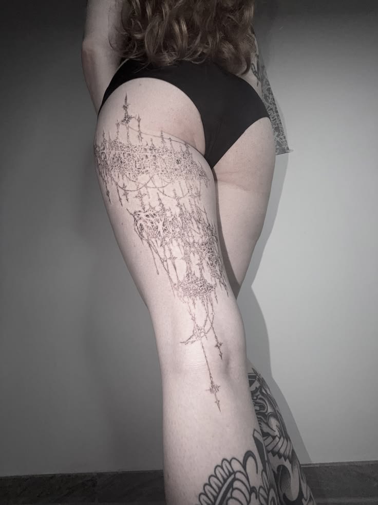 Leg tattoo reference 6