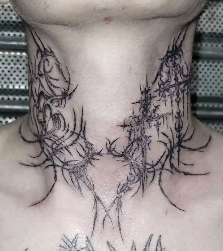 Neck tattoo reference 3