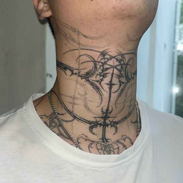 Neck tattoo reference 4