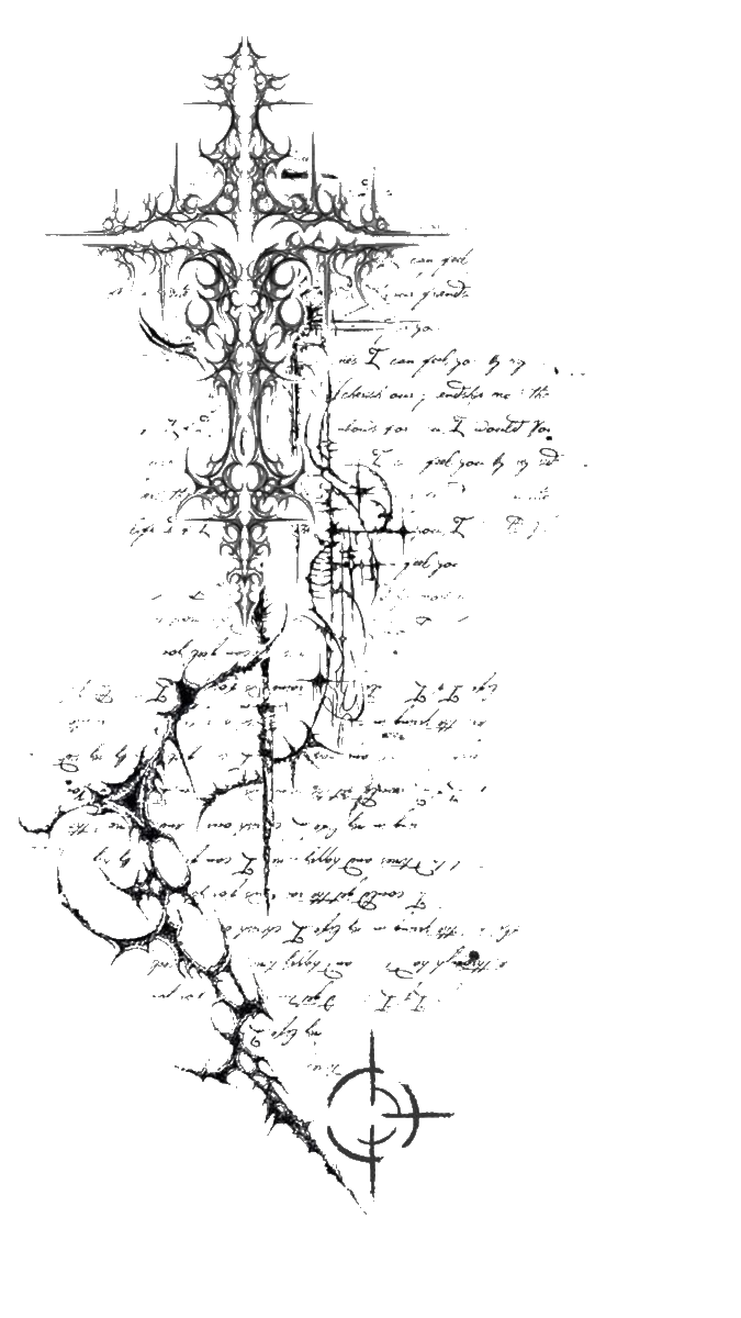 Cross sigil detail